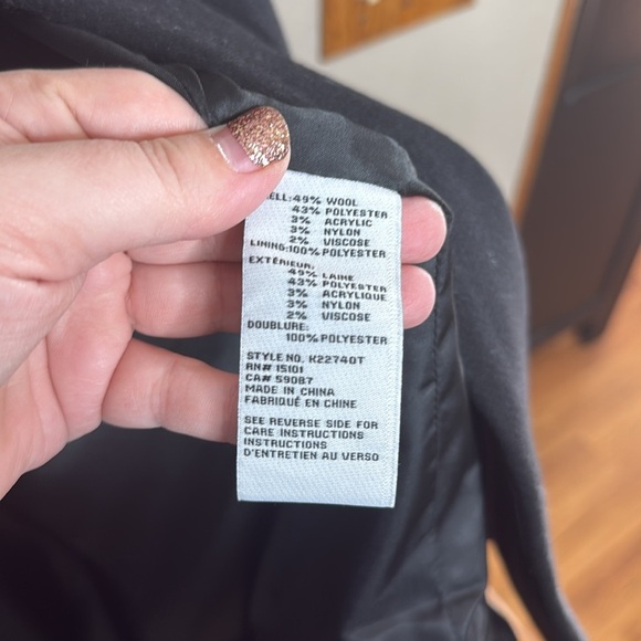 Kate Spade Black Long Coat - Picture 5 of 6